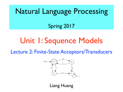 and finite-state transducers (FSTs)