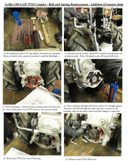 Grillo PTO Coupler Ball and Spring Replacement