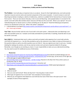 Coral reef regions - UCAR Center for Science Education