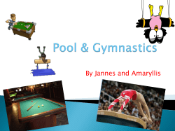 pool and gymnastics
