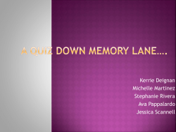 a quiz down memory lane - Pace University ePortfolio
