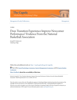 Evidence From the National Basketball Association