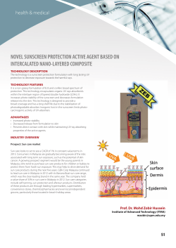 novel sunscreen protection active agent based on intercalated nano