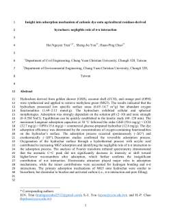 3.7. Adsorption mechanism analysis