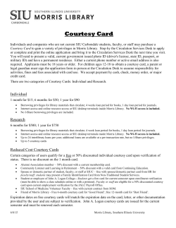 D - Morris Library - Southern Illinois University