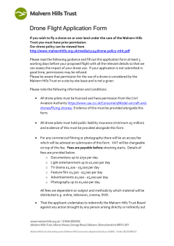 Drone application form - Malvern Hills Conservators