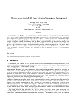Physical Access Control with Smart Intrusion Tracking and Hunting