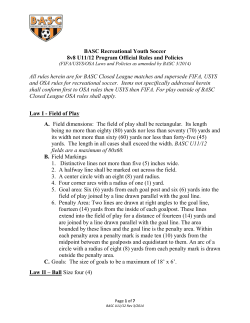 BASC Recreational Youth Soccer 8v8 U11/12 Program Official