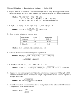 Midterm 2 Solutions - Bakersfield College