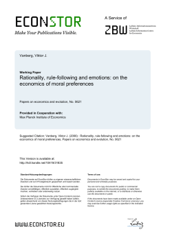 Rationality, rule-following and emotions
