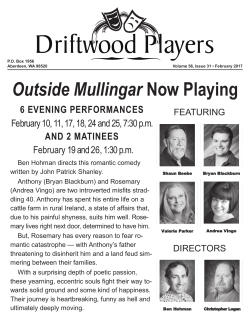 Driftwood Newsletter