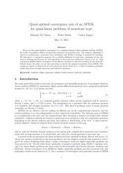 Quasi-optimal convergence rate of an AFEM for quasi-linear