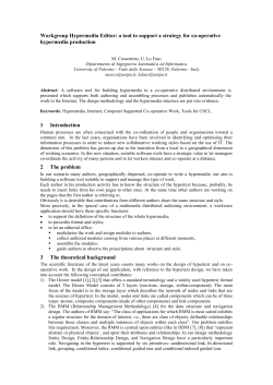 Workgroup Hypermedia Editor: a tool to support a strategy for co