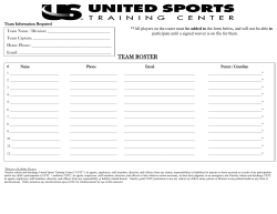 team roster - United Sports