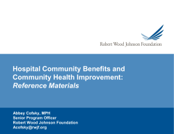RWJF Cofsky Presentation