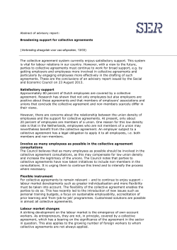 Broadening support for collective agreements
