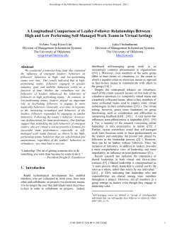A Longitudinal Comparison of Leader