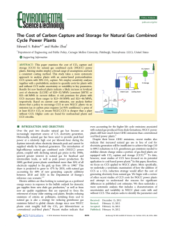 The Cost of Carbon Capture and Storage for Natural Gas Combined