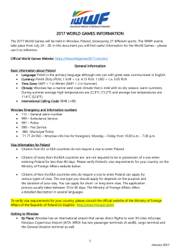 2017 world games information