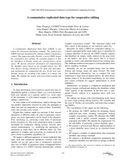 A Commutative Replicated Data Type for Cooperative Editing