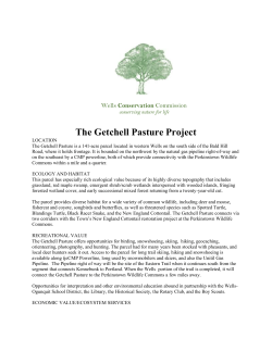 Getchell Pasture Case Study - Wells Conservation Commission
