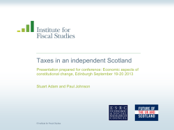 Taxes in an independent Scotland - Scottish Fiscal and Economic