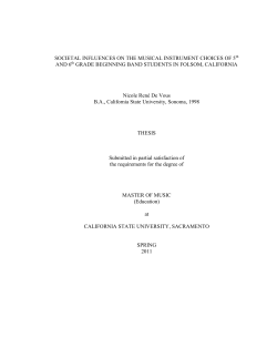 SOCIETAL INFLUENCES ON THE MUSICAL