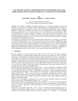 On Two Decoupling Approximations in Transfer Lines and