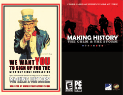 A WORLD WAR II GAME EXPERIENCE UNLIKE ANY OTHER!