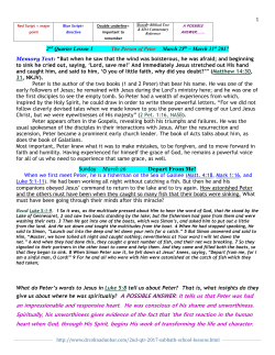 The Person of Peter - Dr. Colin A. Dunbar