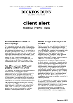 Nov 11 - Dickfos Dunn Chartered Accountants
