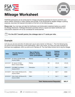 Mileage Worksheet