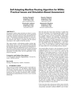 Self-Adapting Maxflow Routing Algorithm for WSNs: Practical Issues