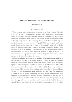 Type III factors and index theory