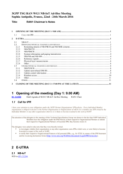 Chairman`s Notes RAN1_NB-IoT AdHoc - v007