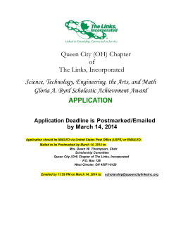 Science, Technology, Engineering, the Arts, and Math Gloria A. Byrd