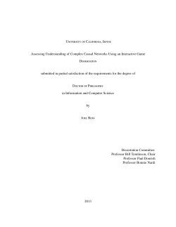 Assessing Understanding of Complex Causal Networks Using an