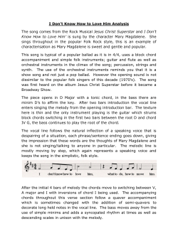 I Don`t know how to love him analysis