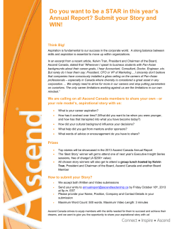 Ascend Canada needs YOUR help