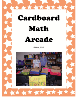 Cardboard Math Arcade By Lilirus