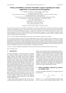 Failure probabilities associated with failure - E