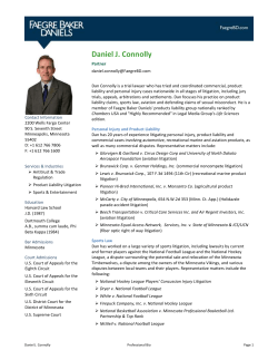 Personal Injury and Product Liability
