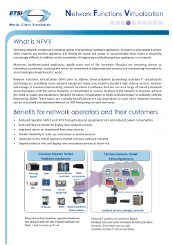 Network Functions Virtualization