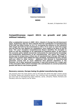 Press Memo - Europa EU