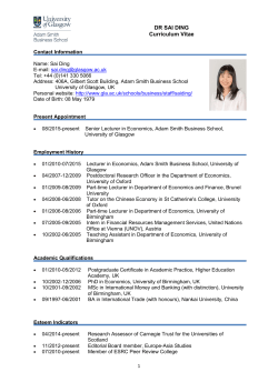 DR SAI DING Curriculum Vitae