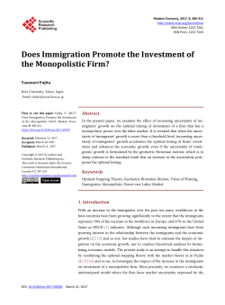 Does Immigration Promote the Investment of the Monopolistic Firm?