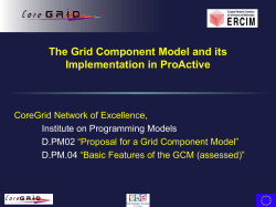 The Grid Component Model: an Overview