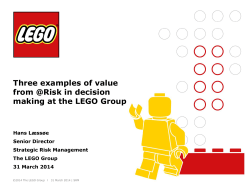 Three examples of value from @Risk in decision making at the