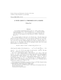 a note about a theorem of r. harte - PMF-a