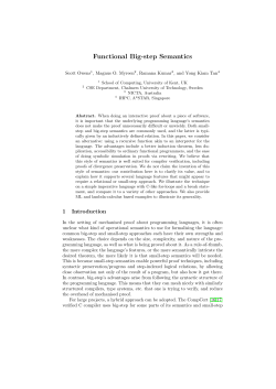 Functional Big-step Semantics